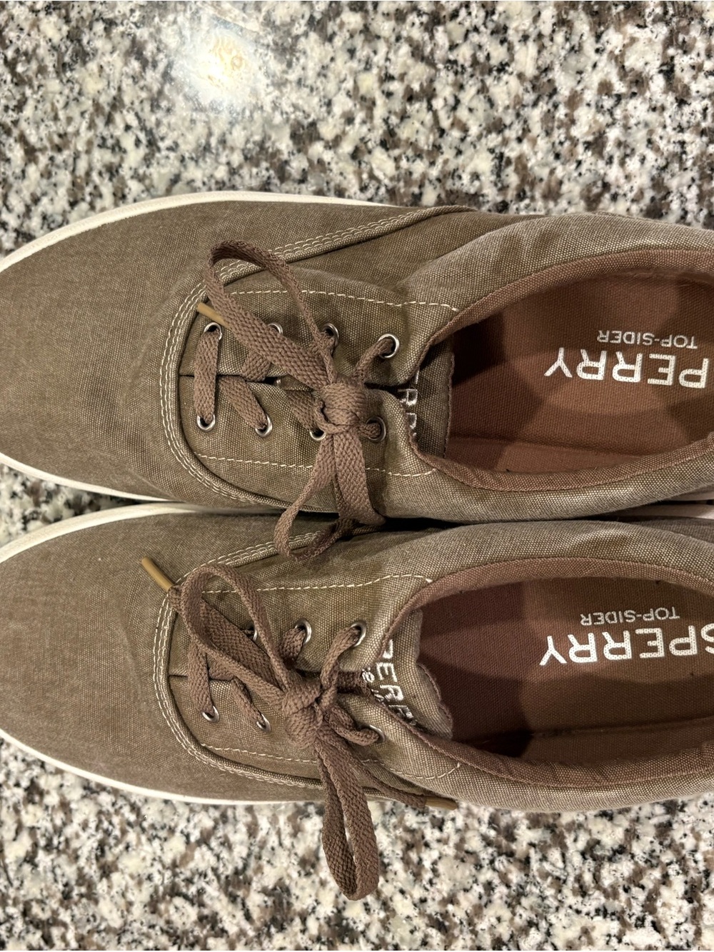 Sperry Men’s Brown Canvas Boat Shoes
